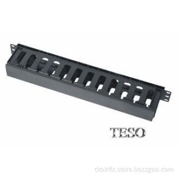 1U Horizontal Cable Management Panel / Cable Manager For Ca